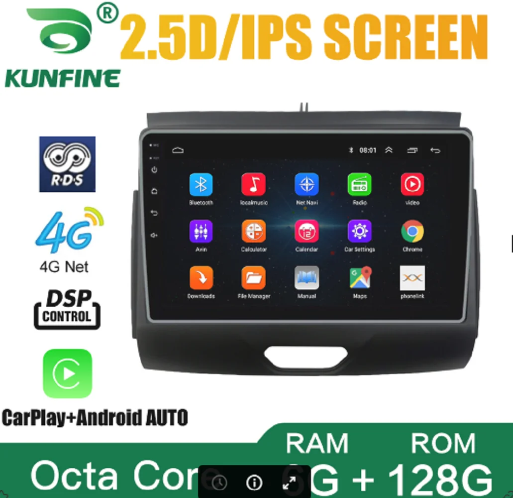

Car Radio For Ford RANGER 2015-2021 Octa Core Android Car DVD GPS Navigation Car Stereo Device Headunit Carplay Android Auto