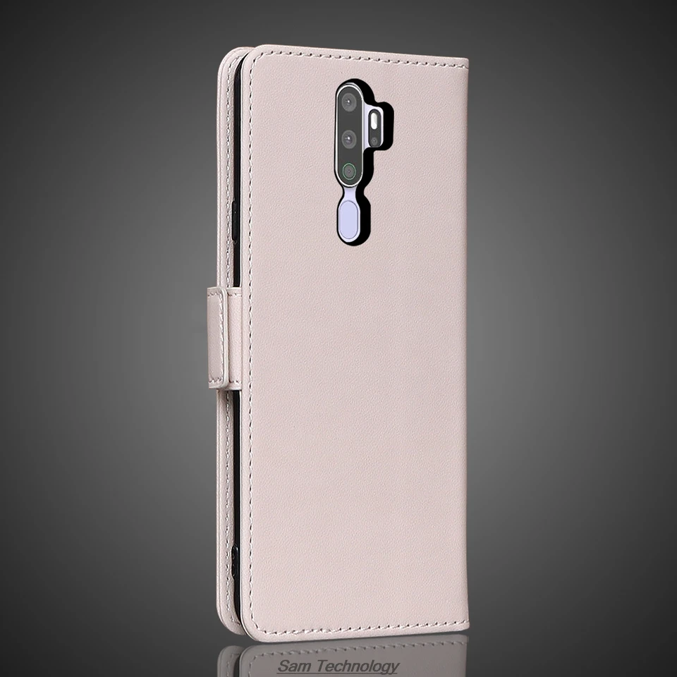 Custodia Flip Portacarte e Stand Video - Nero per Oppo A9 2020 / A5