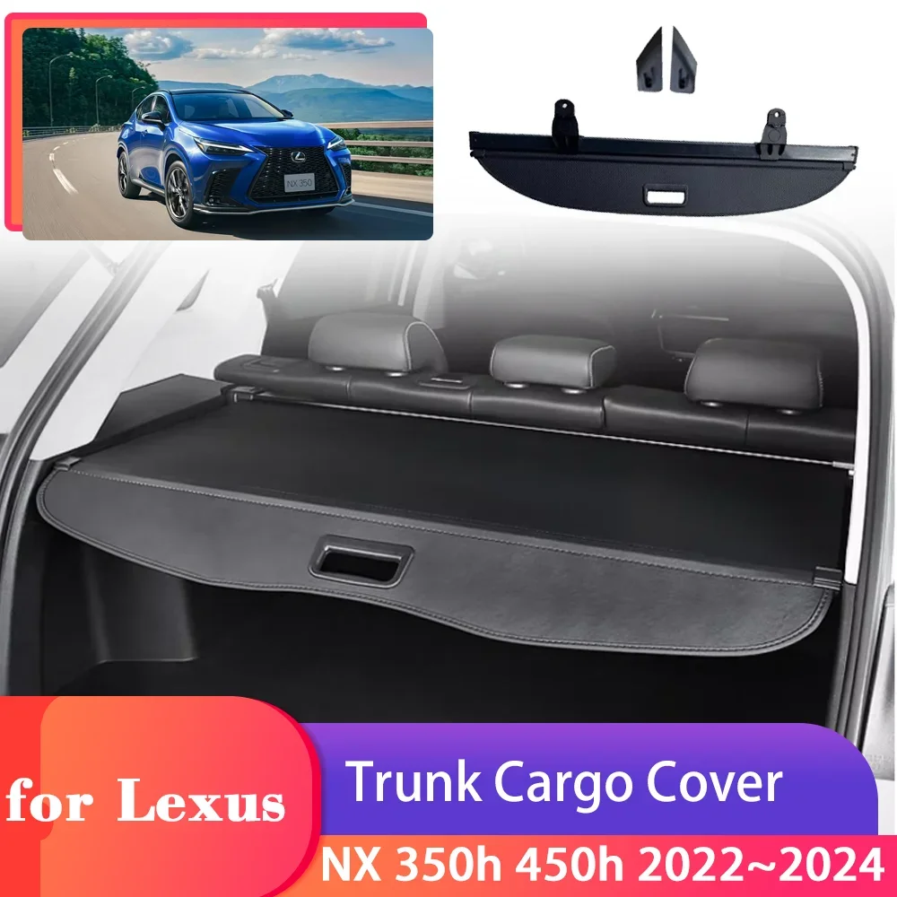 

Car Trunk Cargo Cover for Lexus NX 350h 450h 350 AZ20 2022~2024 Luggage Security Shield Curtain Partition Privacy Accessories