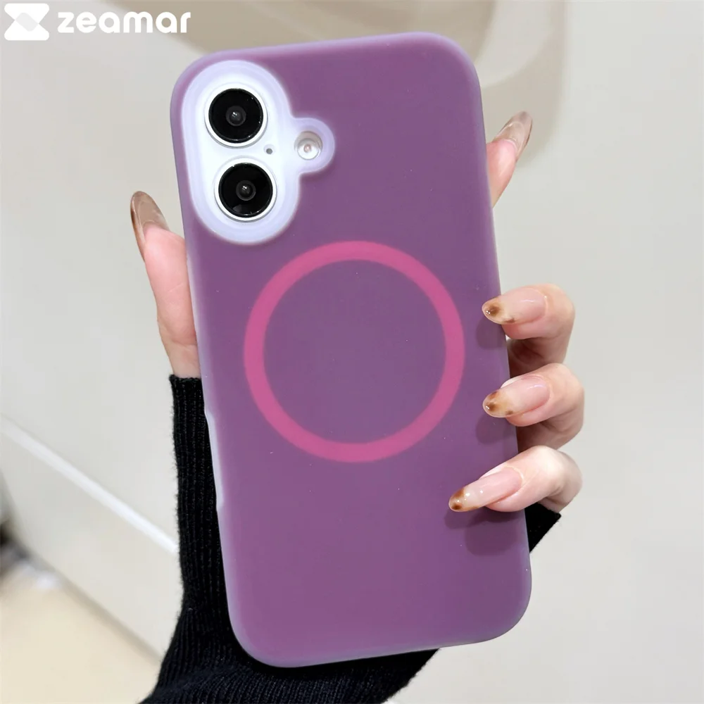 Luxury Chic Jelly Liquid Silicone Magnetic Shockproof Matte Soft Case
