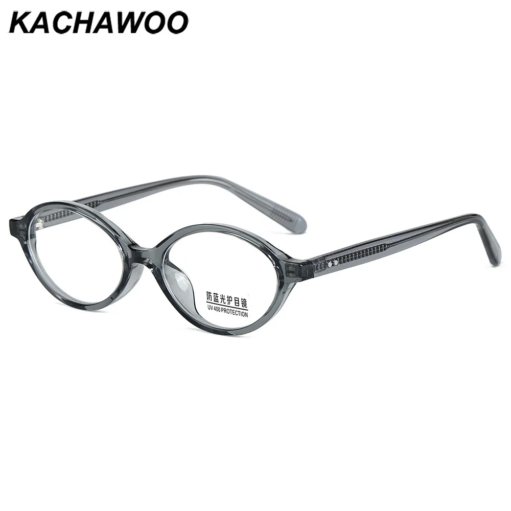 Kachawoo Vintage Brille Anti Blaulicht - Halber Rahmen Metall Brillen Für Frauen