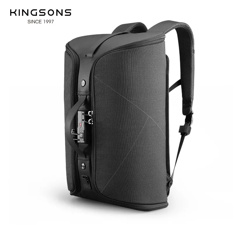 KINCASE High Quality Anti-theft Men Backpack Foldable 15.6inch Laptop Backpack Cut-proof /USB Charge/TSA Lock/Rfid Block Travel 2