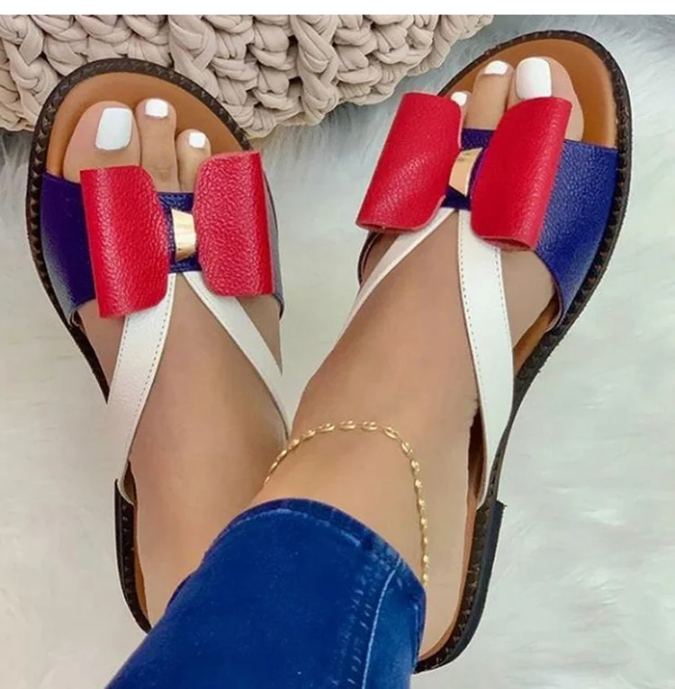 Shoes Sandals Fashion Women Butterfly-Knot Women Shoe Sexy Ladies Shoes Slip On Shoes Woman Slipper Footwear Female