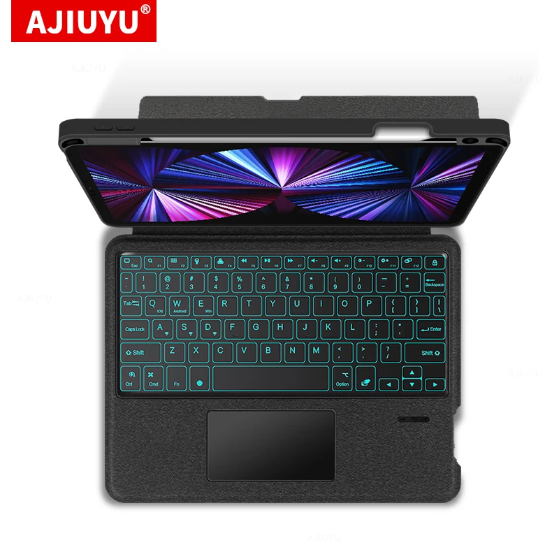 

Voice Keyboard For iPad 10.2 Pro 11 12.9 5th 4th 3th 2021 2020 Air3 10.5" Air4 Air5 10.9 Case Spanish TouchPad Keyboard Cover