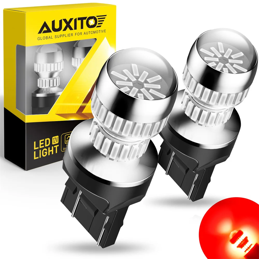 7443 W21W LED Brake Light Bulb 6500K White 2PCS