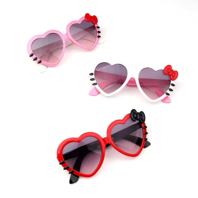 1pcs Kids Heart Sunglasses Lovely Baby Glasses for Boys and Girls Children Sunglasses Shades for Children UA400 Kids Toys For 4