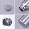 Stainless Steel Water Bottle 1 Liter Drink Bottle for Sport Outdoor Camping Hiking Gym Kettle 500 750 1000ml Water Bottles 3