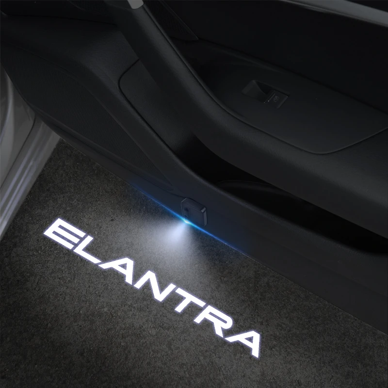 Santafe Elantra Tucson Emblem 자동차 LED 의례 환영 빛 레이저 프로젝터 도어 램프