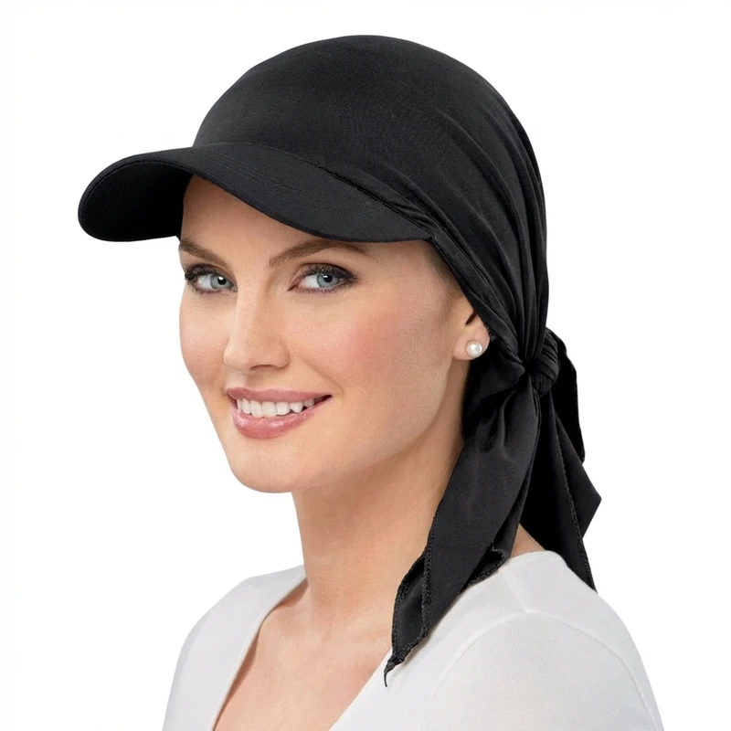 Women Classic Solid ColorTurban Hat Outdoor Brim Sunshade Hats Curved Hat  Baseball Cap Sun Hats Headscarf Scarf Femme