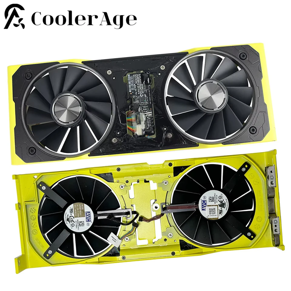 For NVIDIA GeForce RTX 2080 Ti Cyberpunk Video Card Fan with Case