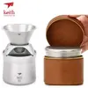 Keith Titanium Ti3911 Ultralight Coffee Maker - Custom Premium Leather Case Included 1