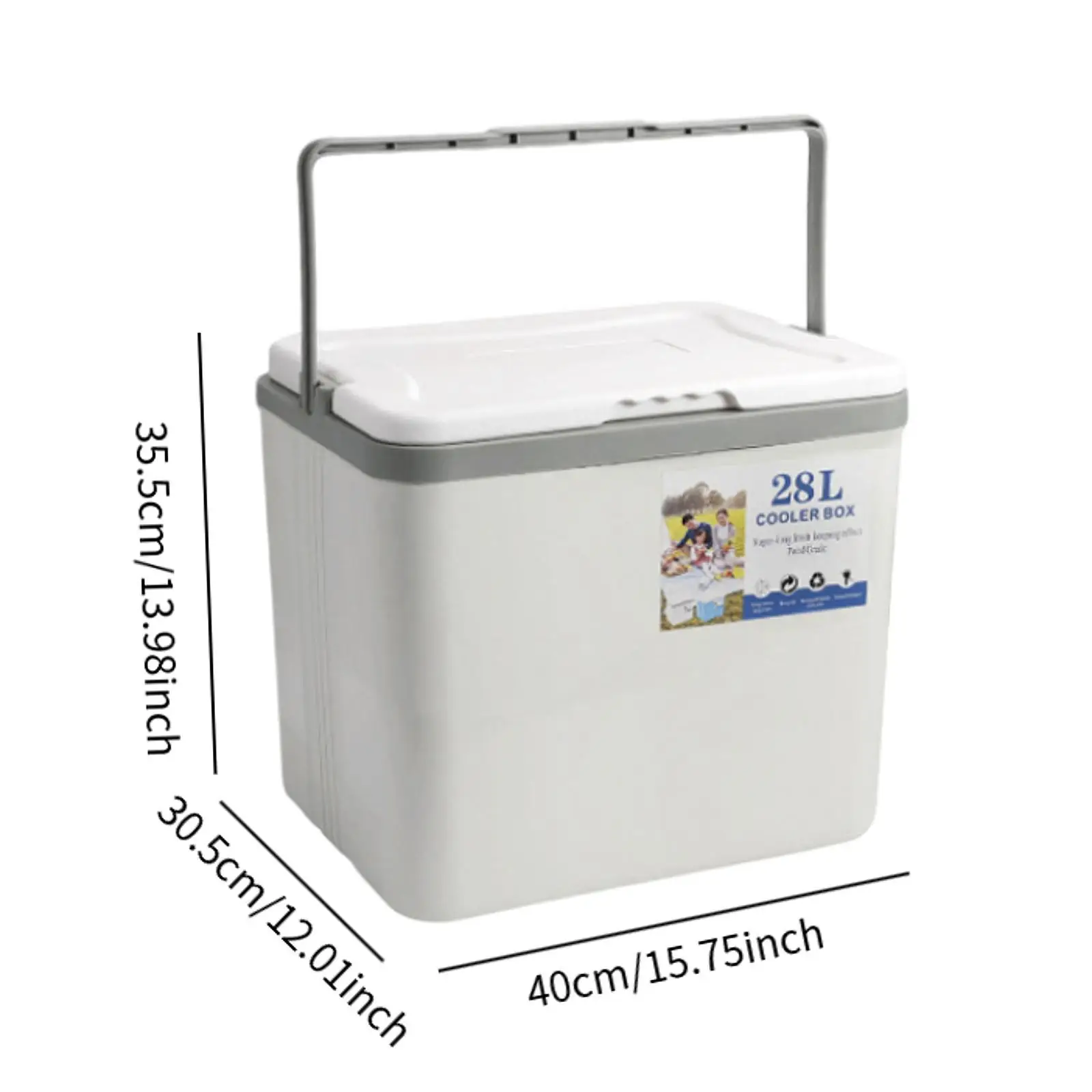 Cooler Box Portable Cooler Leakproof Car Refrigerator Airtight Small Ice Chest