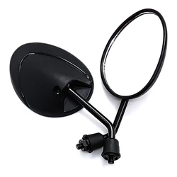 Carbon Fiber Texture Burnt Titanium Rearview Mirrors, 22mm Handle Bar, Universal Motorcycle, 1 Pair (A)
