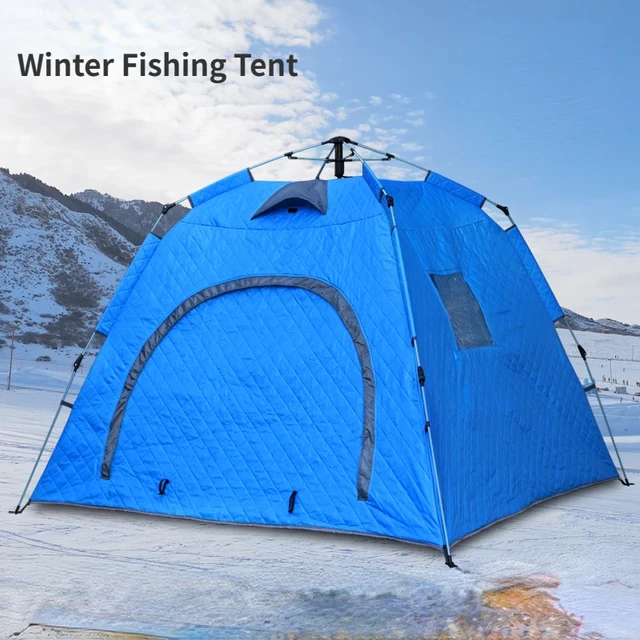 Portable Ice Fishing Shelter Easy Set-up Winter Fishing Tent Ice Fishing  Tent Waterproof & Windproof Winter Tent Fishing - AliExpress