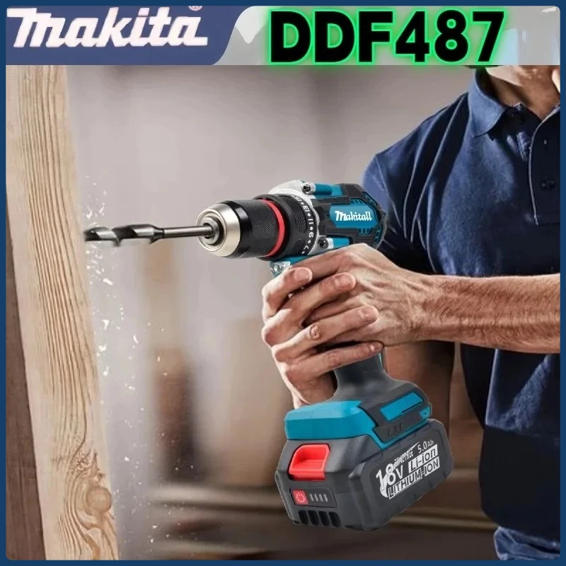 마키타 DHP487 브러시리스 충전식 임팩트 드릴, 마키타 18V 배터리용 고토크 전동 드라이버 공구