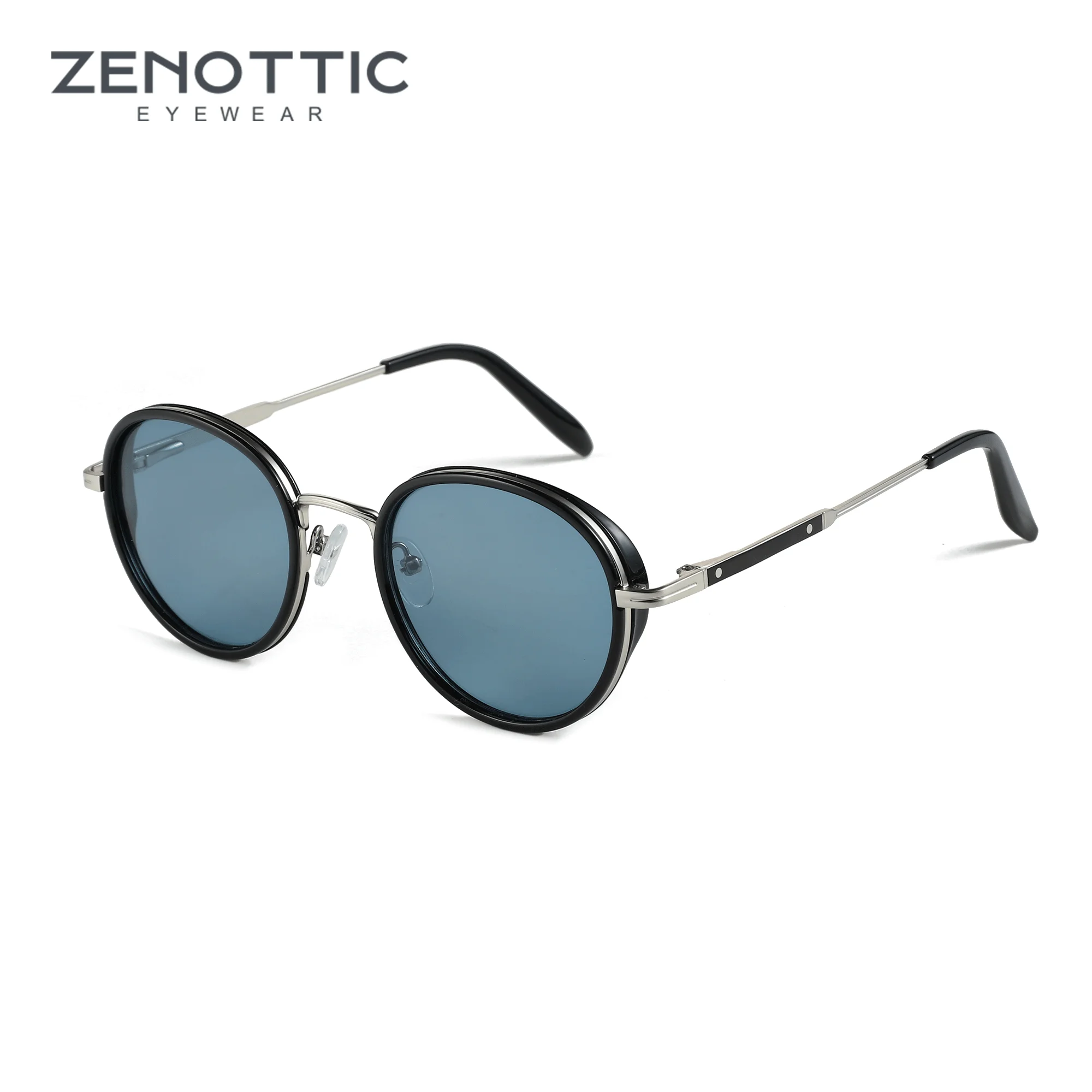 Occhiali Da Sole Sportivi IG Eyewear Blu Oceano Con Lenti A Specchio - Stile Retrò Keyhole