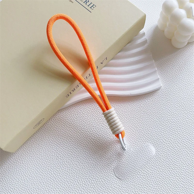 Mobile Phone Lanyard Strap with Patch and Keychain Attachment