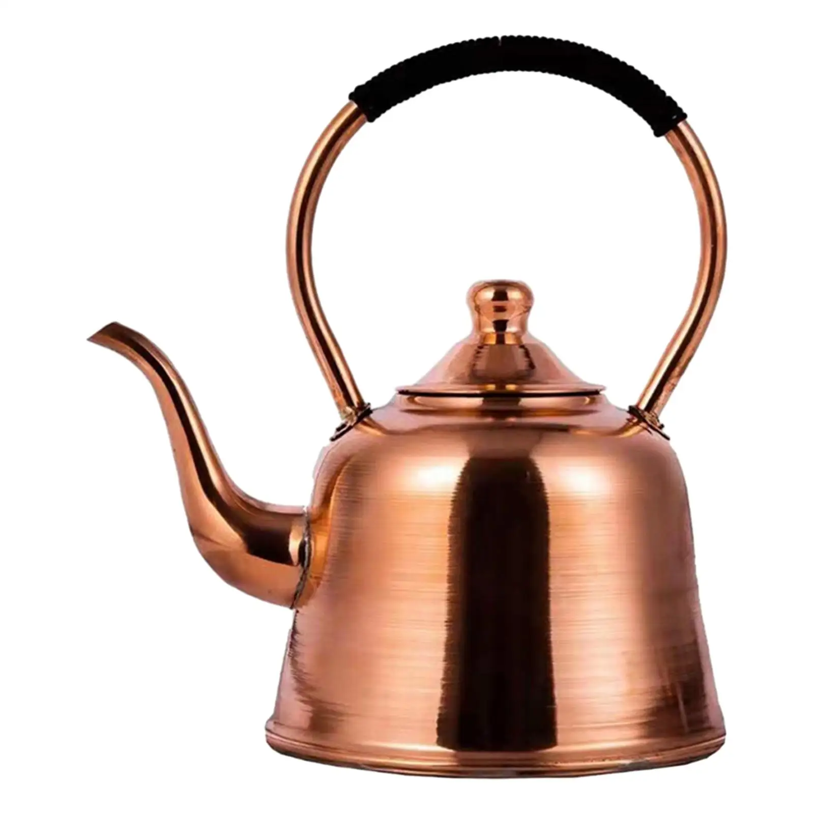 

Copper Kettle Handmade Stovetop with Ergonomic Handle Retro Copper Boiling Water Kung Fu Tea Pot Induction/Gas Stoves Tea Kettle