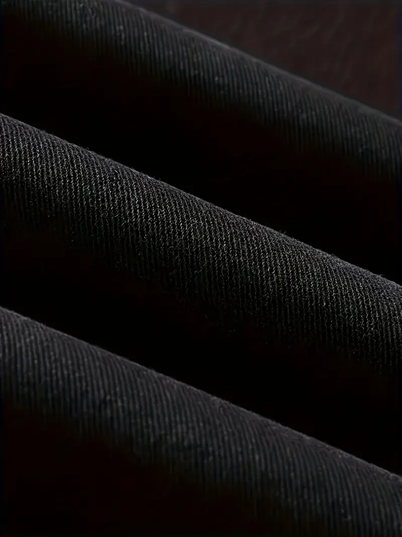 Jeans neri a vestibilità dritta da uomo - Pantaloni in denim minimalisti casual