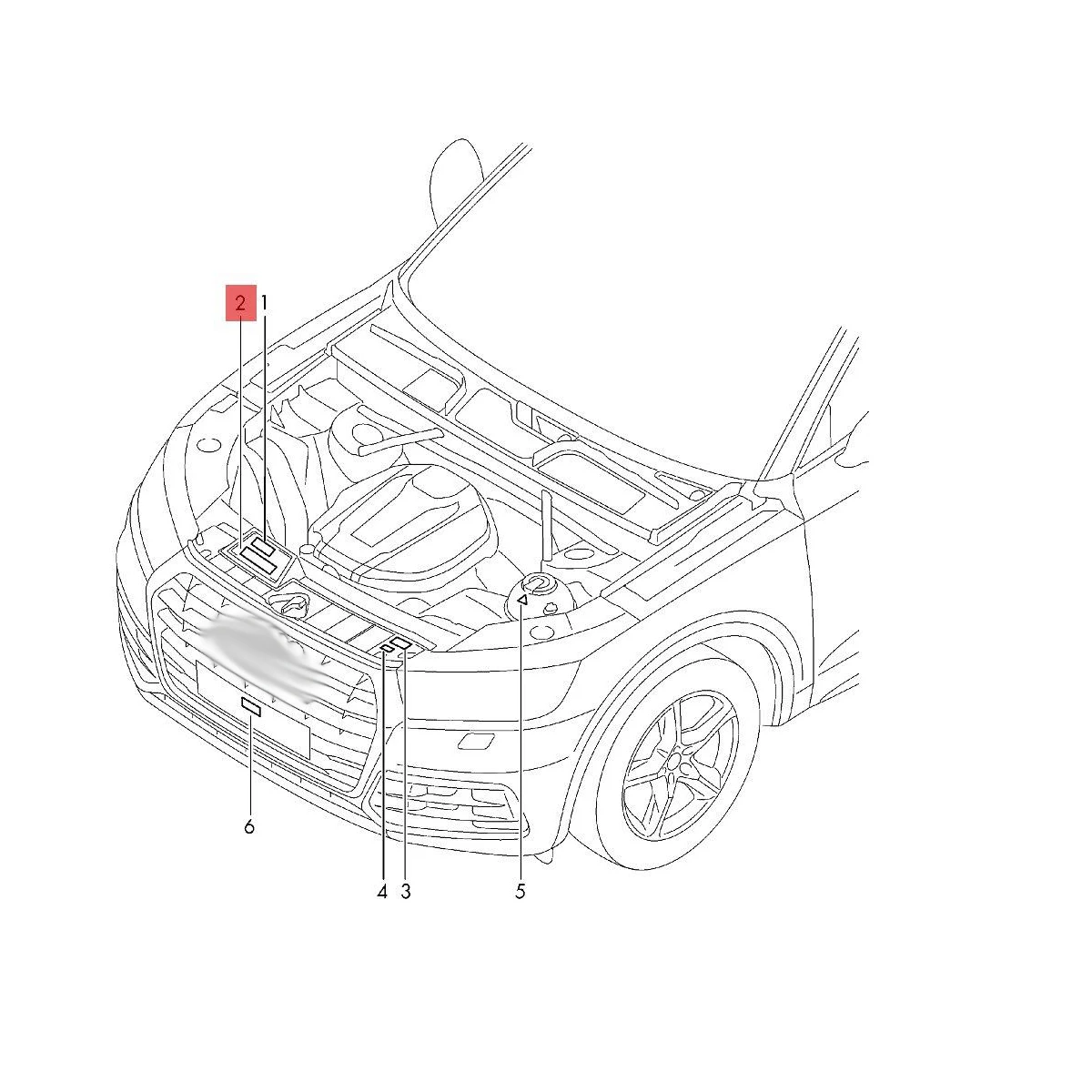 New Warning Car Sticker Air Conditioner Radiator Information Trim For Audi A3 Sportback A4 B8 A5 A6 C7 C8 A7 A8 Q2 Q3 Q5 Q7 R8
