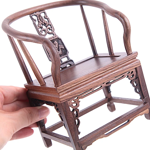 ドール家具,無垢材工芸品,中国風,クラシックチェアの装飾,アンティーク 