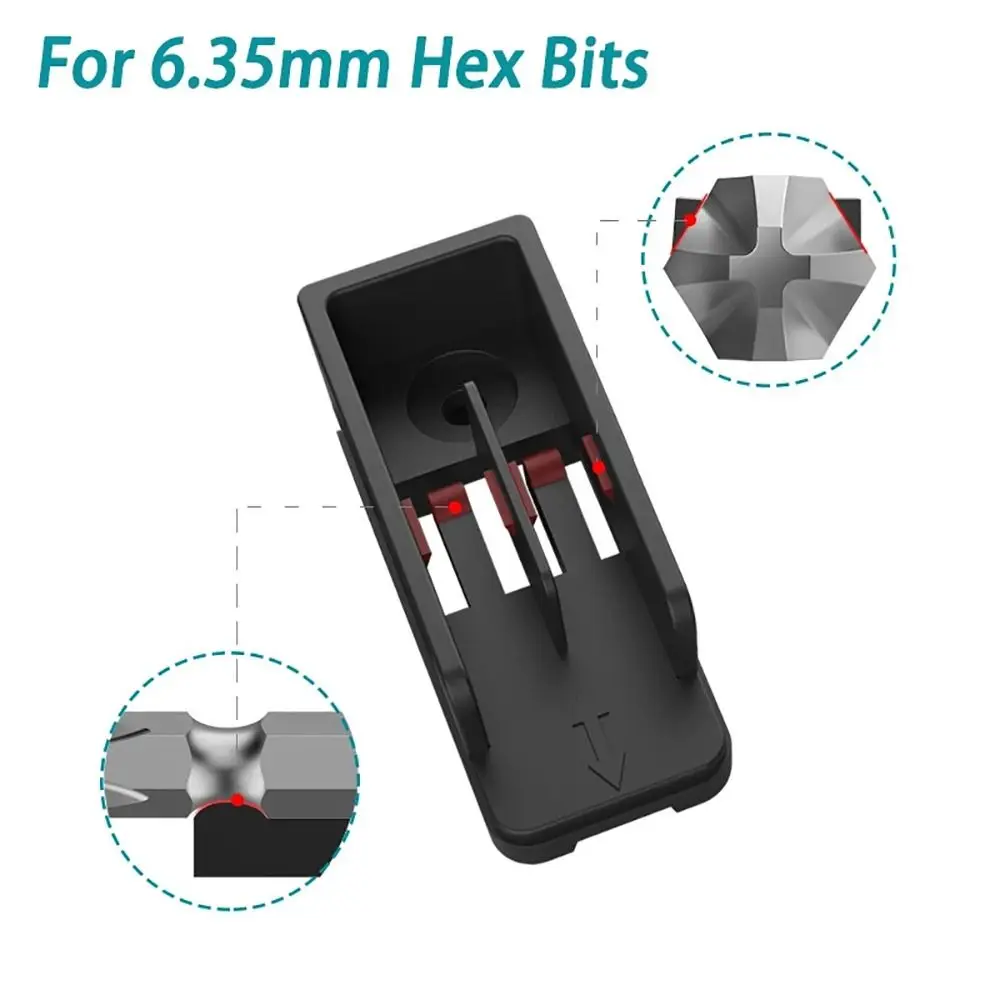 Plastic Drill Bit Holder for Power Tools with Screws