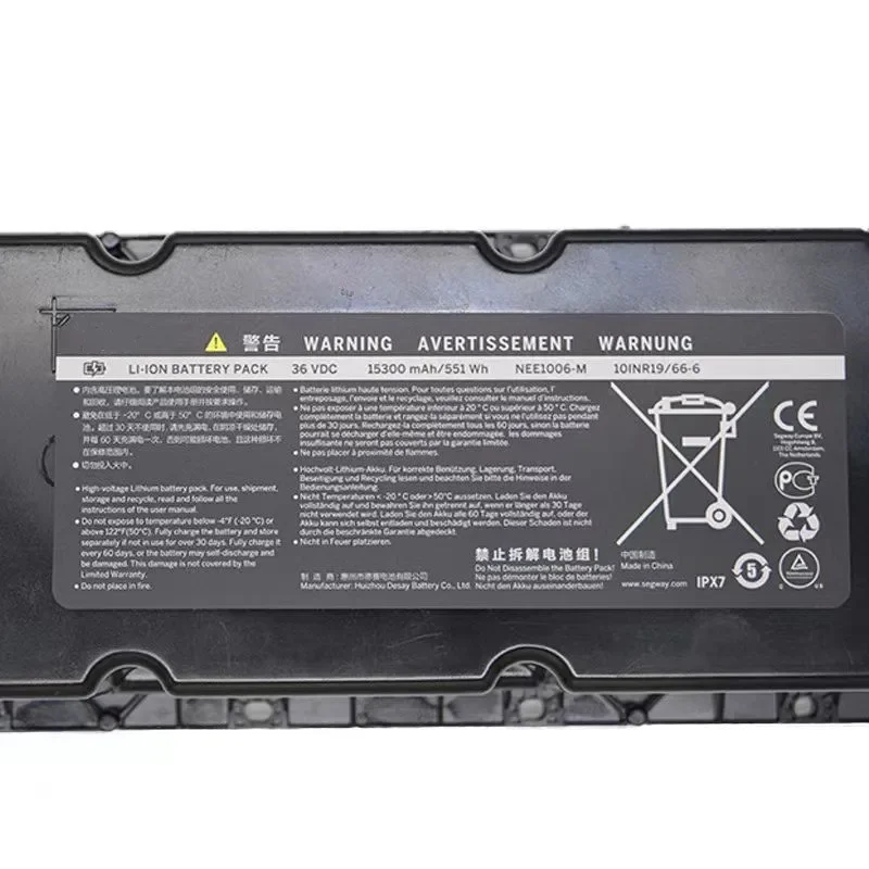 Max G30lp Battery 100%Original 10200mAh 15300mAh 36V for Ninebot NEE1004-M NEE1006-M G30 ...