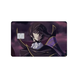 Elegant Matte Anime Code Geass Credit Card Skin Sticker Featuring Lelouch and C.C. Design - Big Chip (20 - 1PCS)