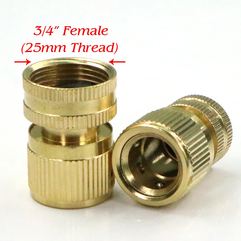 4 pezzi adattatore per tubo da giardino in ottone 3/4 GHT femmina