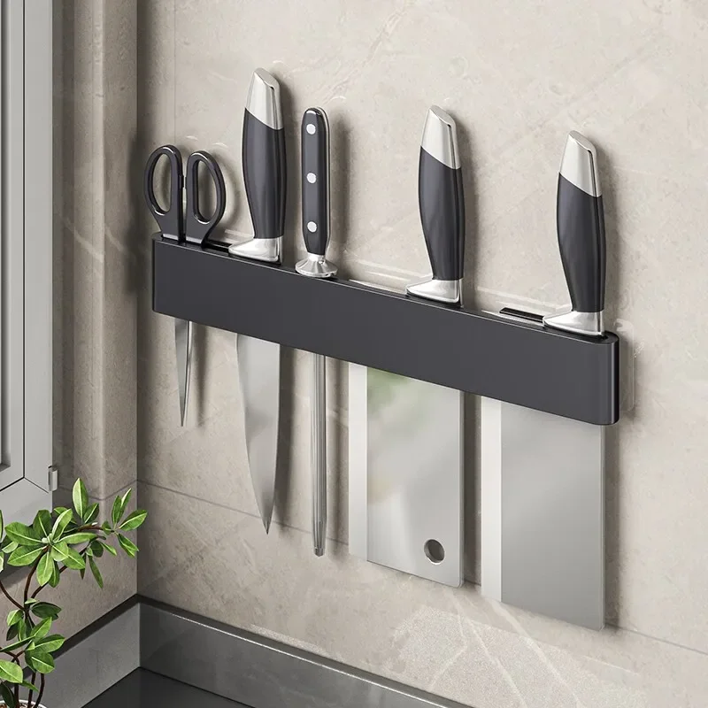 Kitchen Multifunctional Knife Holder for Wall No Drilling Incl Self Adhesive Tape Wall Mounted Rack Used To Store Cutting Tools 3