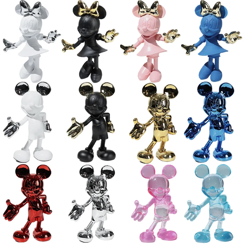 

Anime Disney Cartoon Mickey Mouse Action Figures Model Resin Doll Decorative Mickey Minnie Home Ornaments Toys For Children Gift