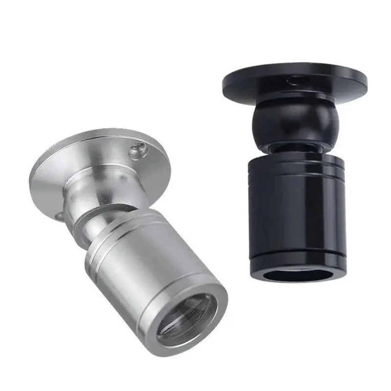 DC12V RGB LED Spotlight Room Decor Adjustable Luminous Colour Mini Ceiling Spotlight Showcase Spot 1W Black Silver White Finish 5