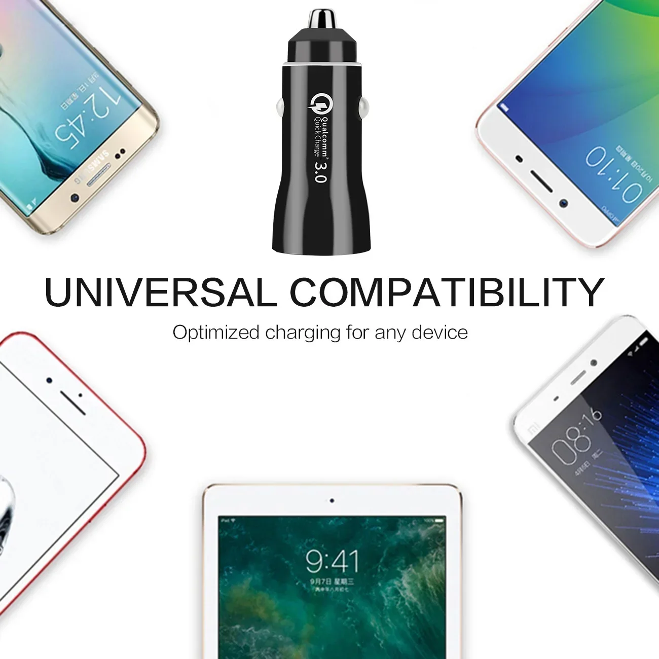 High-Speed Dual USB Vehicle Charger with Smart IC 3.1A Technology