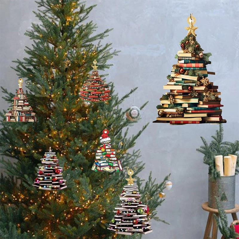 Creative Christmas Tree Car Pendant New Christmas Acrylic Holiday Home Decoration Car Interior Decoration