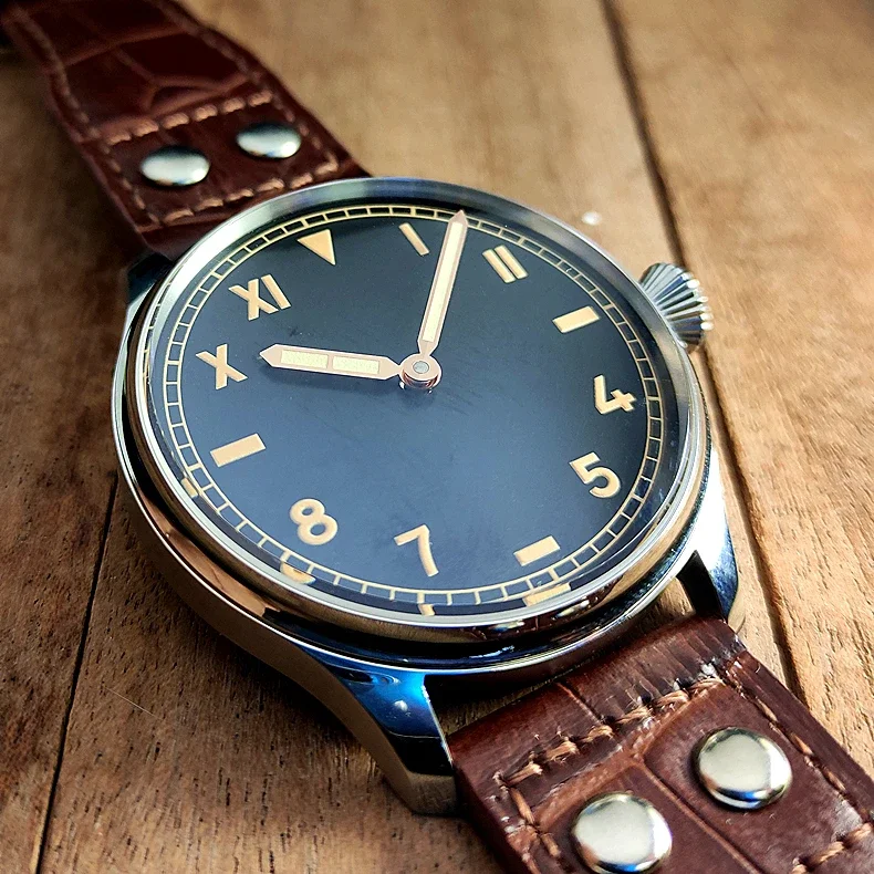 

Homage Retro 6497 Manual Mechanical Watch Seagull St360 Movement Stainless Steel Vintage Men's Pilot Watch Dropshipping