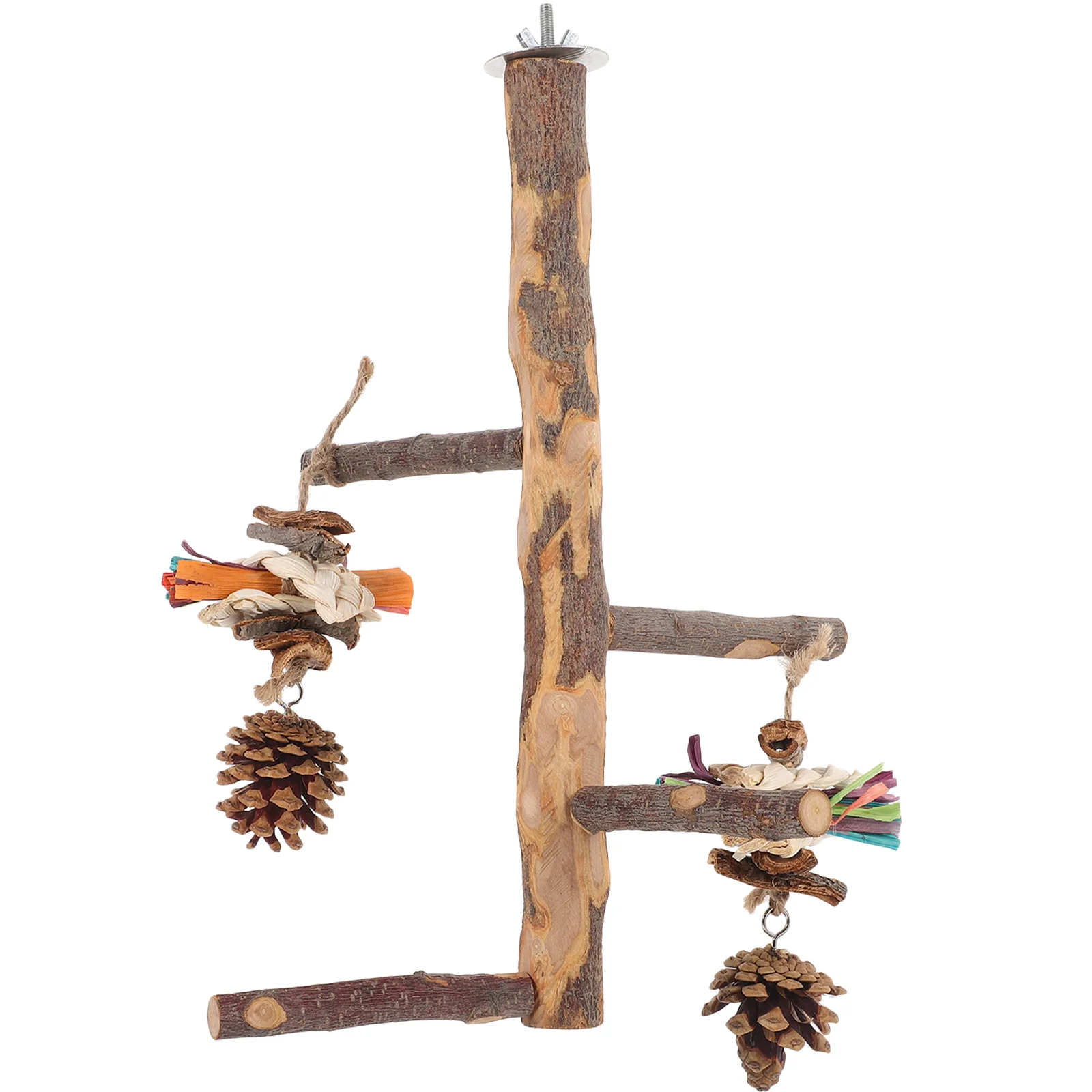 

Wooden Toys Parrot Perch Bird Stands for Parrots Combination Parakeet Cage Accessories