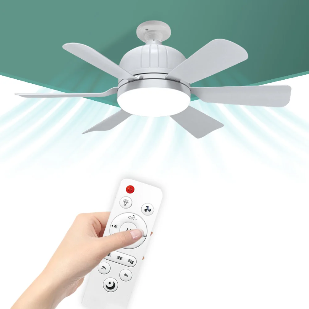 40W Ceiling Fans Lamp with Remote Control Modern Ceiling Fanlight 3 Colors Adjustable Chandelier Fan Lamp for Home Bedroom