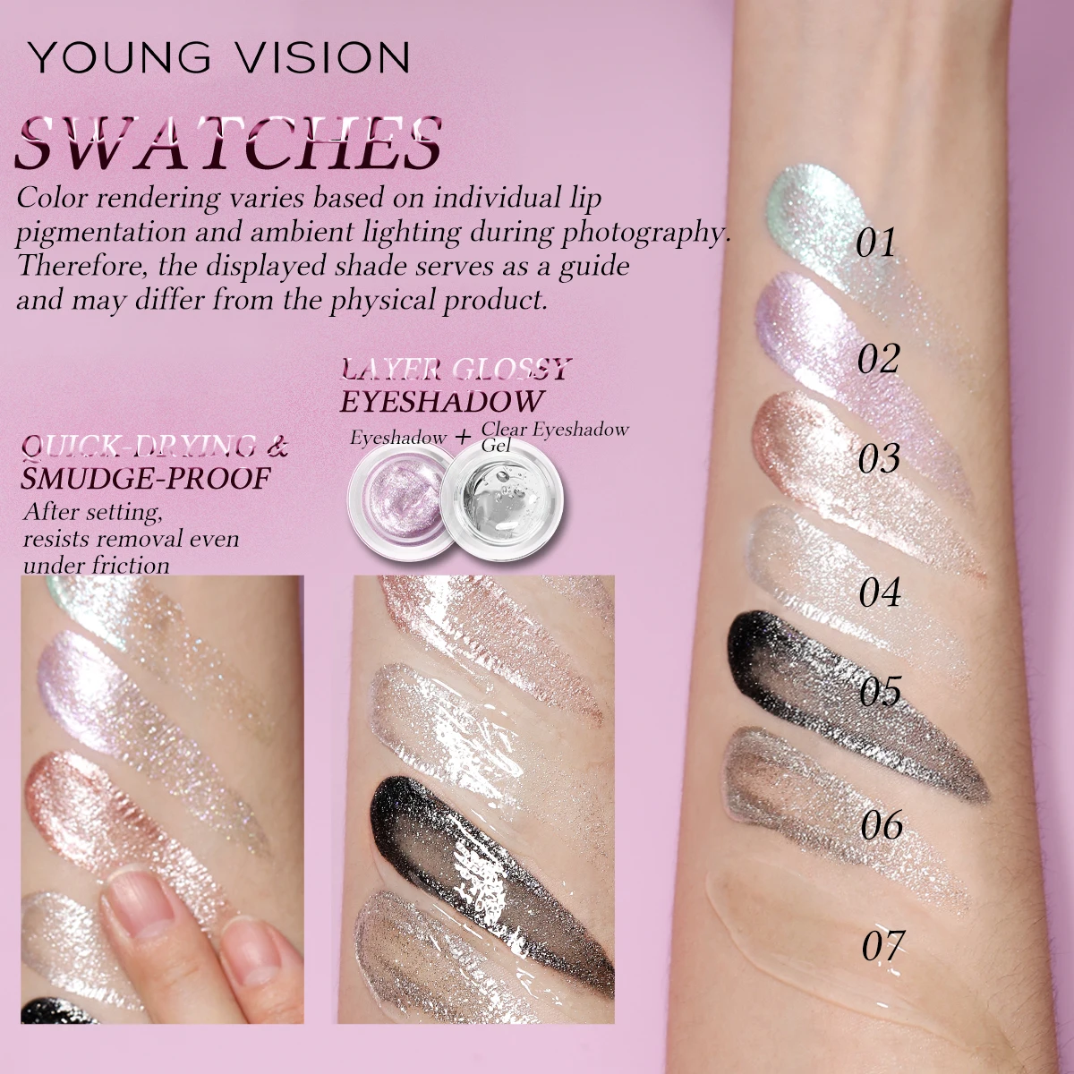 Face and Body Brightening Liquid High Gloss Shiny Quick Drying Long-Lasting
