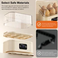 Chaudière à œufs électrique, Mini cuiseur à œufs avec minuterie, arrêt automatique, cuiseur à vapeur pour petit déjeuner, Machine à œufs bouillies pour 6 œufs 2