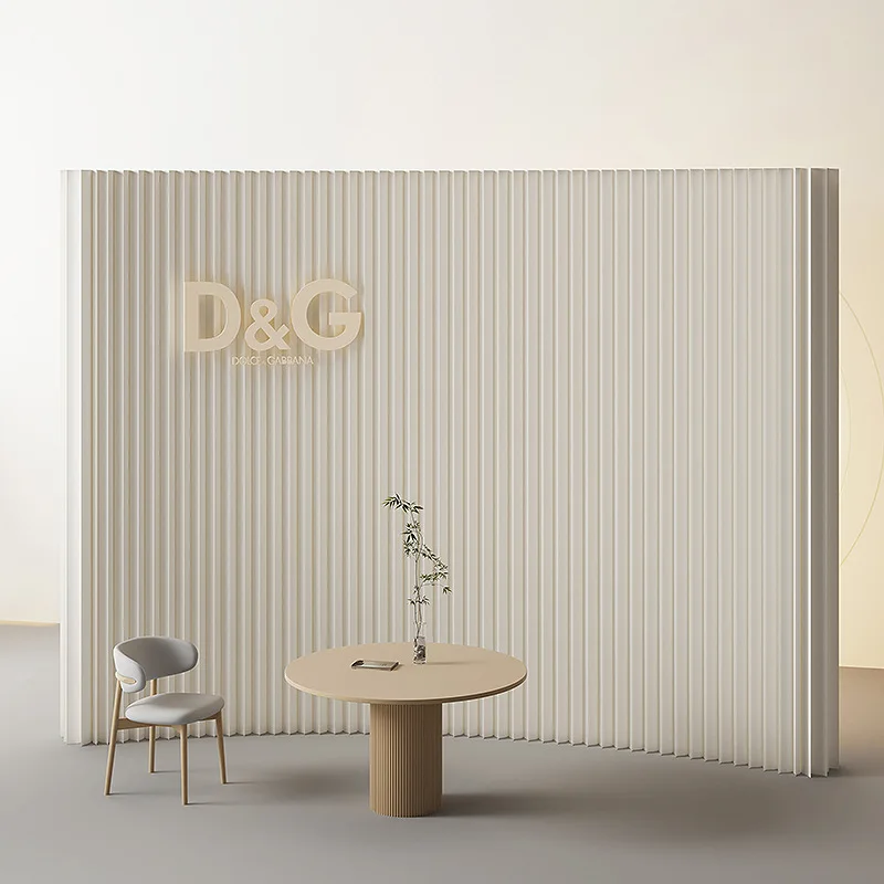 מחיצת מסך משרד לוגו דגם נייר תערוכה עסקית מתקפלת מחיצת ניידת