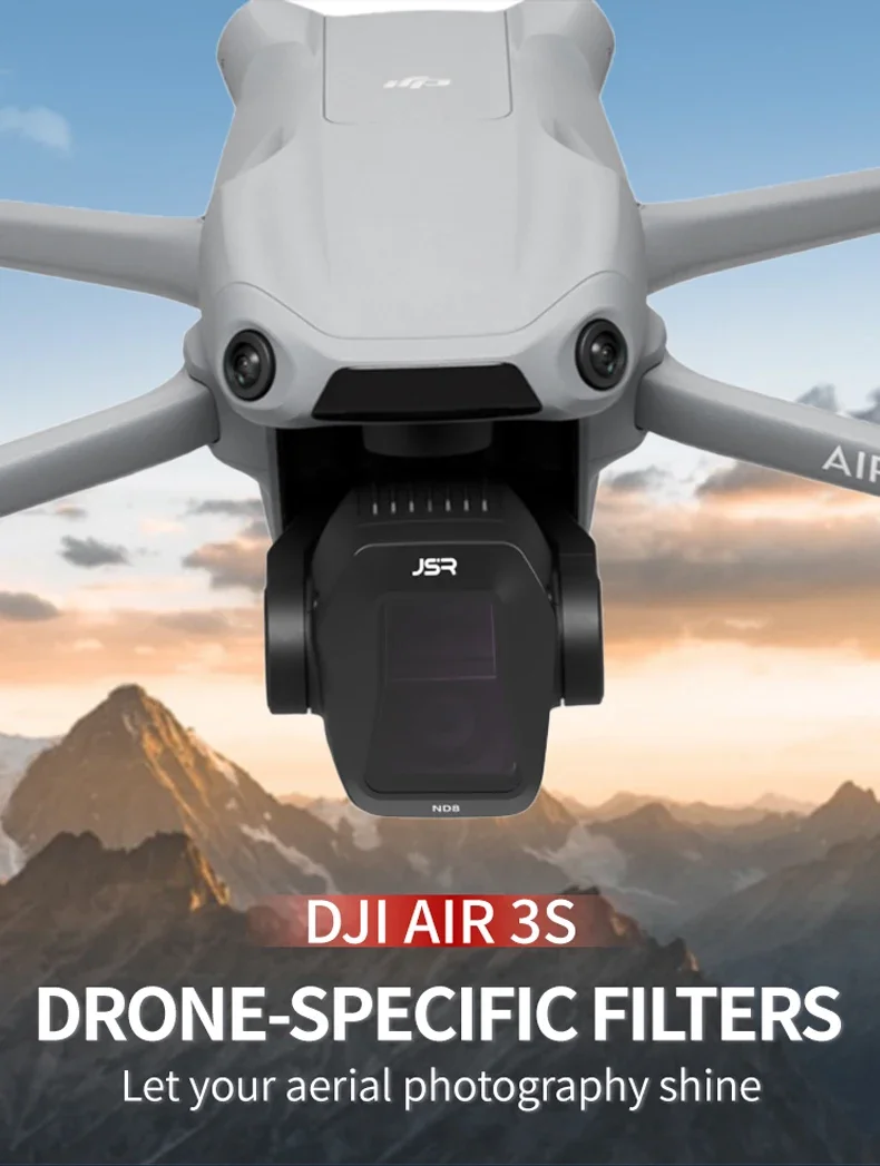 Description Picture 2 of itemFor DJI AIR3S Gimbal Filter CPL/ND/NDPL/UV/Natural Night/Star/Streak Blue Filter Set Multifunction Filters Drone Accessories