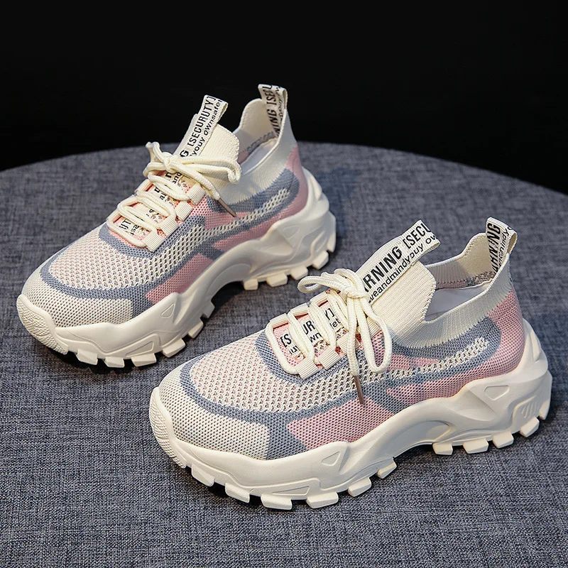 Women Sneakers Fashion Casual Shoes Woman Comfortable Breathable White Flats Female Platform Sneakers Chaussure Femme
