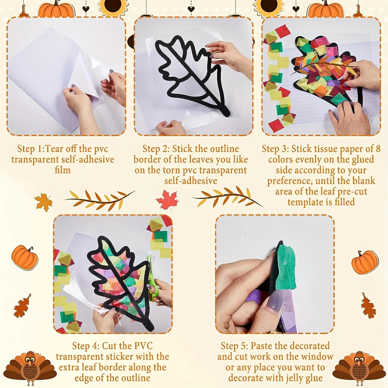 1set DIY autumn wreath craft kit, autumn decoration supplies, suitable for autumn, Thanksgiving and Christmas creative gifts