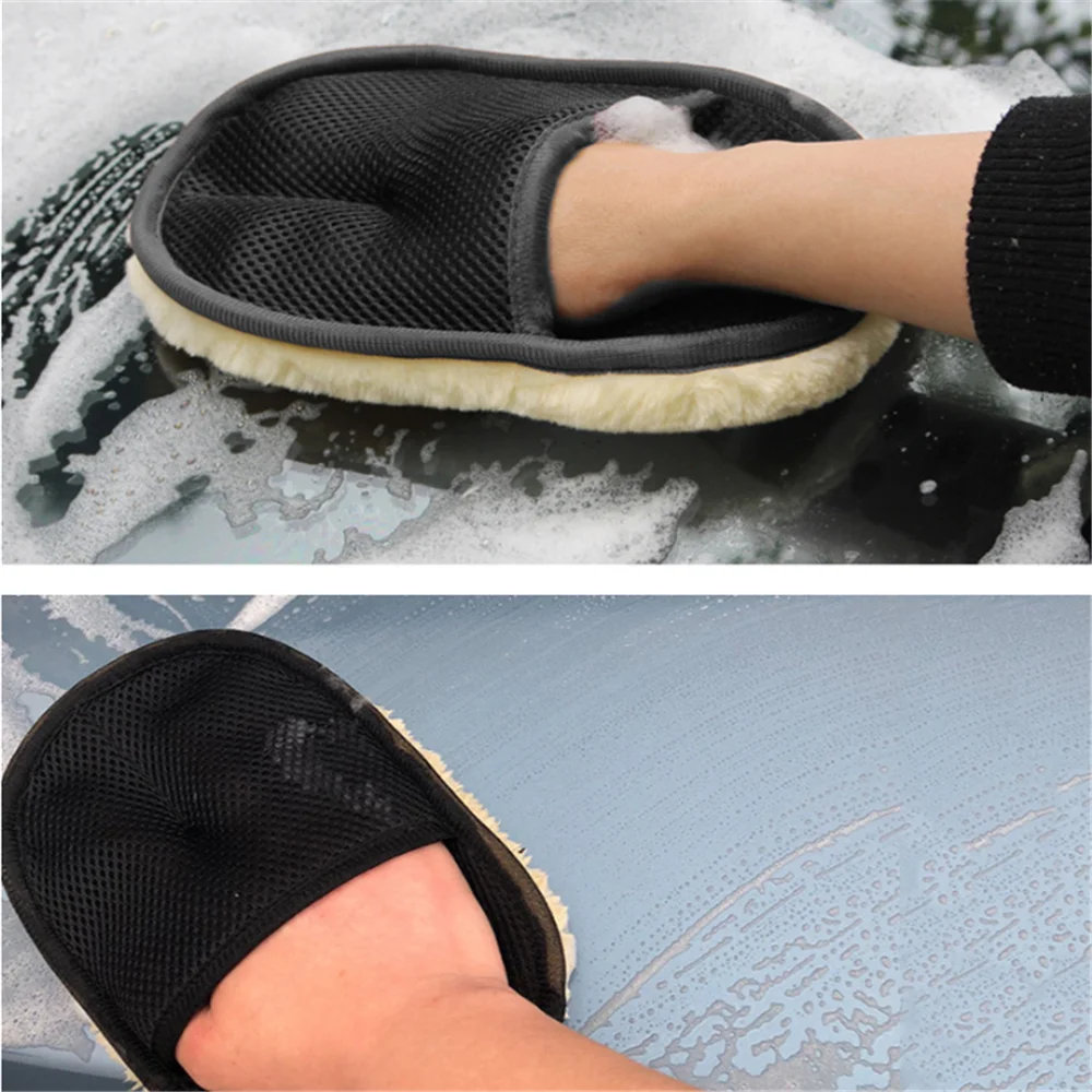 1pcs Car Washing Glove Cleaning brush for Mercedes Benz C350e A G500 ML EQA E43 CLA CLA45