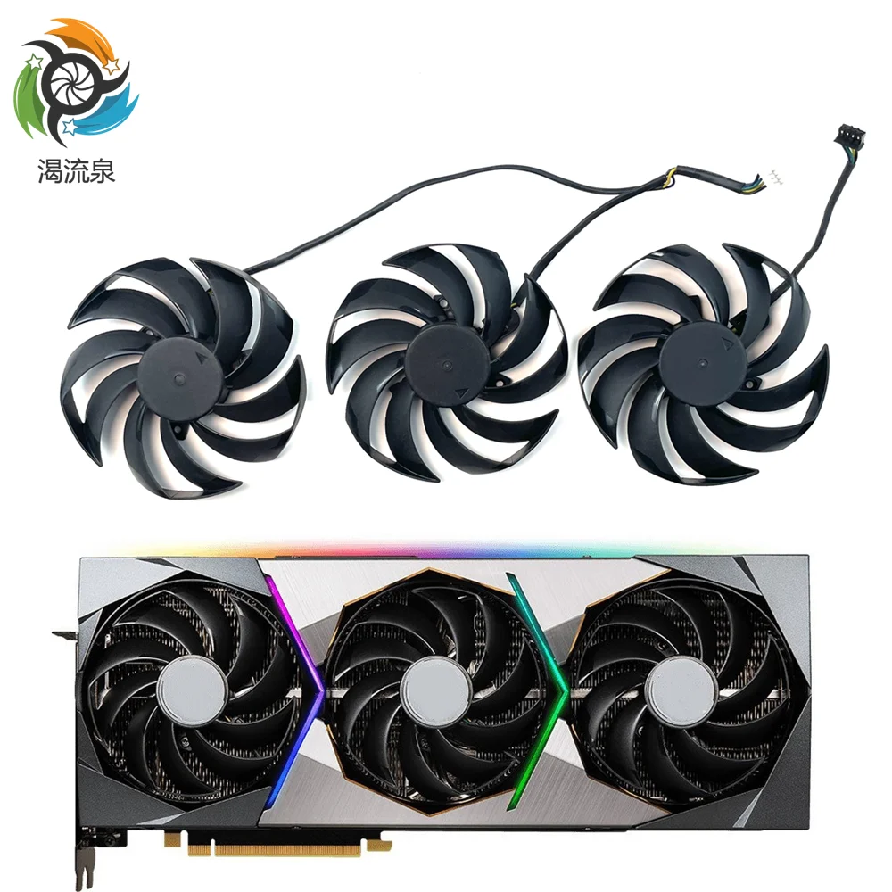 

95MM PLD10010B12HH GPU Cooler Fan Replacement For MSI GeForce RTX 3070 3070Ti 3080 3080Ti 3090 Ti SUPRIM X Graphics Video Card