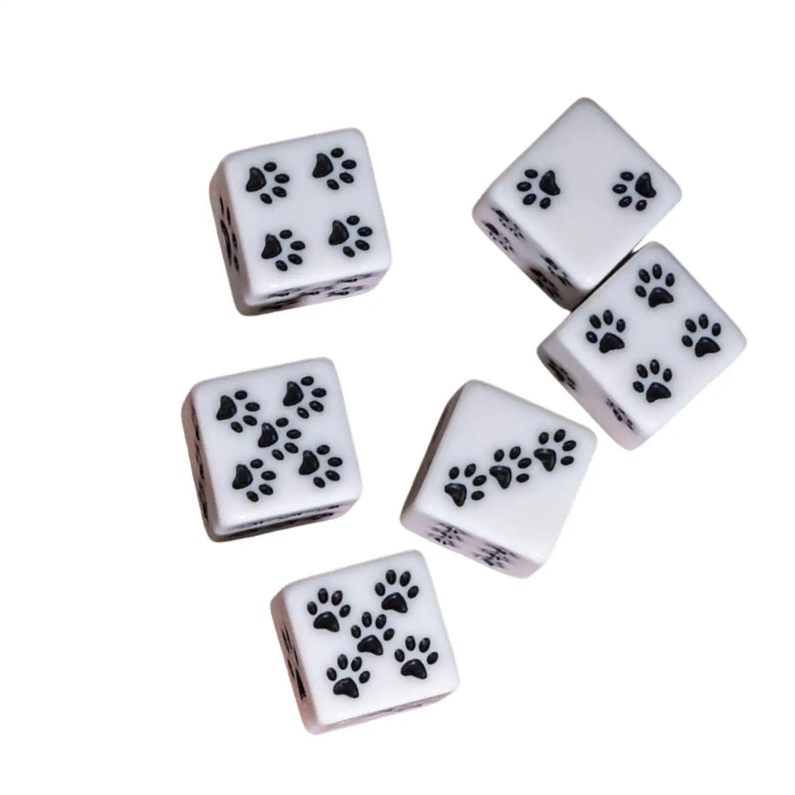 6 Pieces Six Sided Dices Playing Dice Table Game for Party Favors Entertainment Role Playing Game Family Gathering Wedding