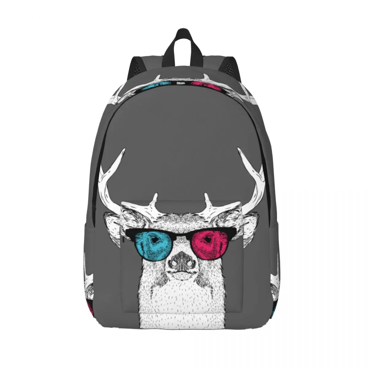 

Рюкзак для ноутбука с уникальным винтажным оленем и очками, школьная сумка, прочный студенческий рюкзак, дорожная сумка для мальчиков и девочек