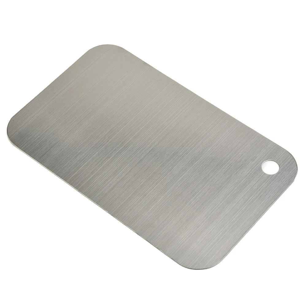 

Stainless Steel Chopping Block Easy Clean Cutting Board Fruit Vegetable Meat Chopping Board Practical Heavy Duty Cutting Board