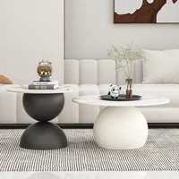 Tables basses en verre nordique moderne Simple originalité Salon Tables basses Style crème Salon meubles de maison Couchtisch FYCT 3