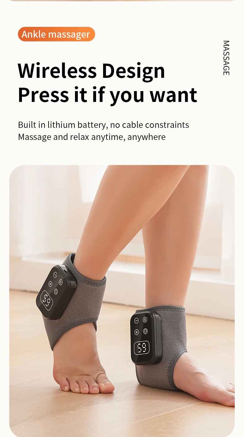 Electric Foot And Knee Massager With Vibration And Heat Therapy_voghion.com